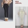 Women's High-Waist Lamb Fleece Leggings - Velvet Thickened, Warm Cotton Pants for Autumn/Winter Outerwear.