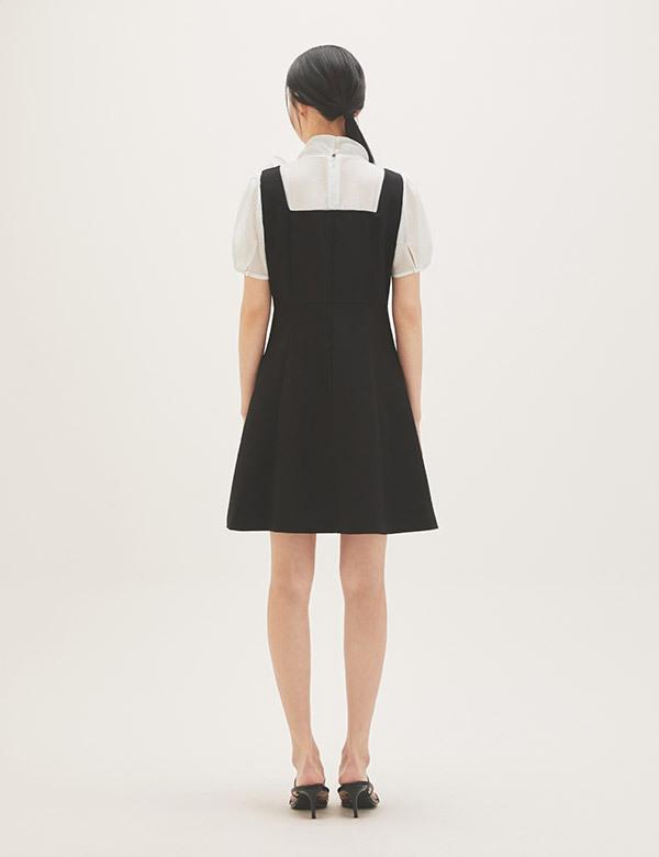 Roem Woven Matching Mini Dress Rmowg26St1