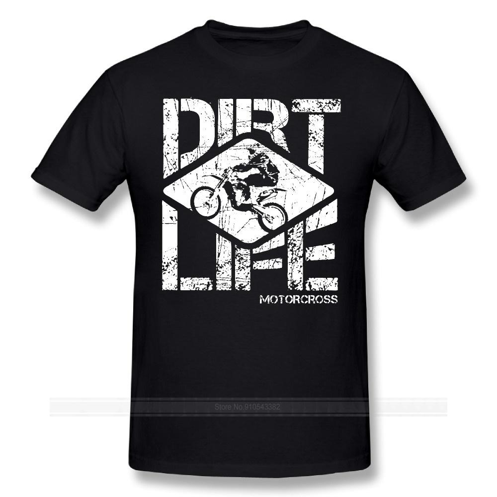 Dirt Bike Life Motocross Motorcycle Graphic T Shirt Unisexs Round Neck Short Sleeves Cotton Tshirt Summer Fashion Tops