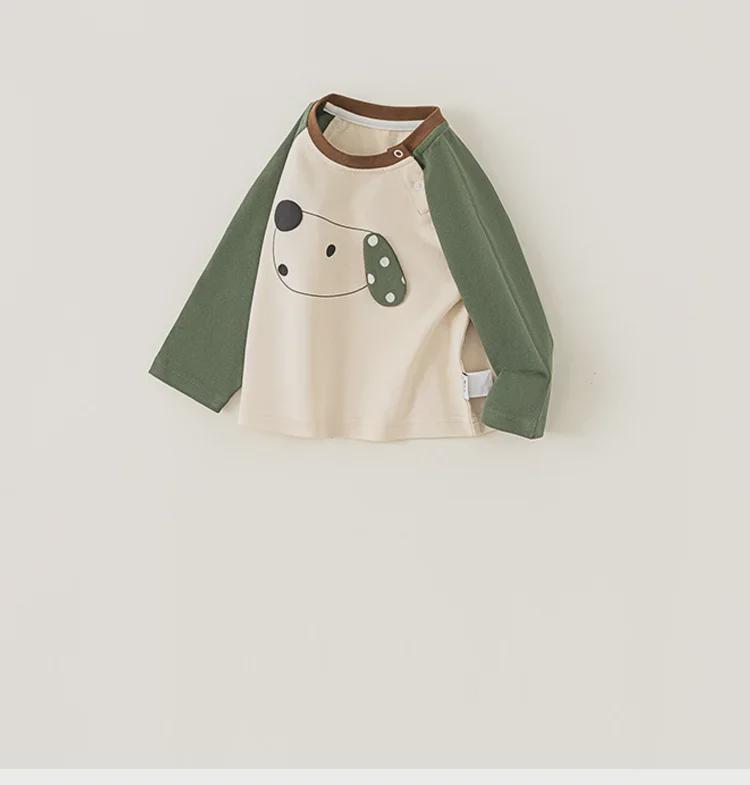 Футболка с длинными рукавами и принтом в виде мультфильма Youbao Kids для девочек и мальчиков (Весна осень) - QY14035