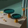 Tall Feet Ceramic Cake Pan Dessert Table Cake Stand Fruit Tray Dessert Plate Snack Tray Display Stand Home Decorative Plate Bowl