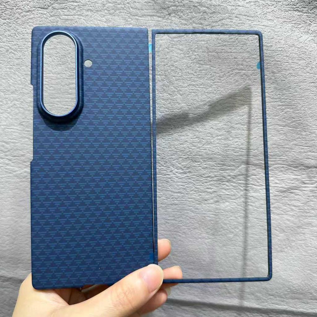 Samsung Z Fold7 Ультратонкий Магнитный Чехол из Углеродного Волокна, Защита Nano PC на Центральной Оси
