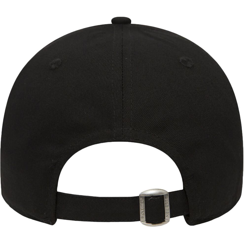 New Era New York Yankees Essentials Adjustable 9FORTY Cap - Black, Officially Licensed, Curved Visor
