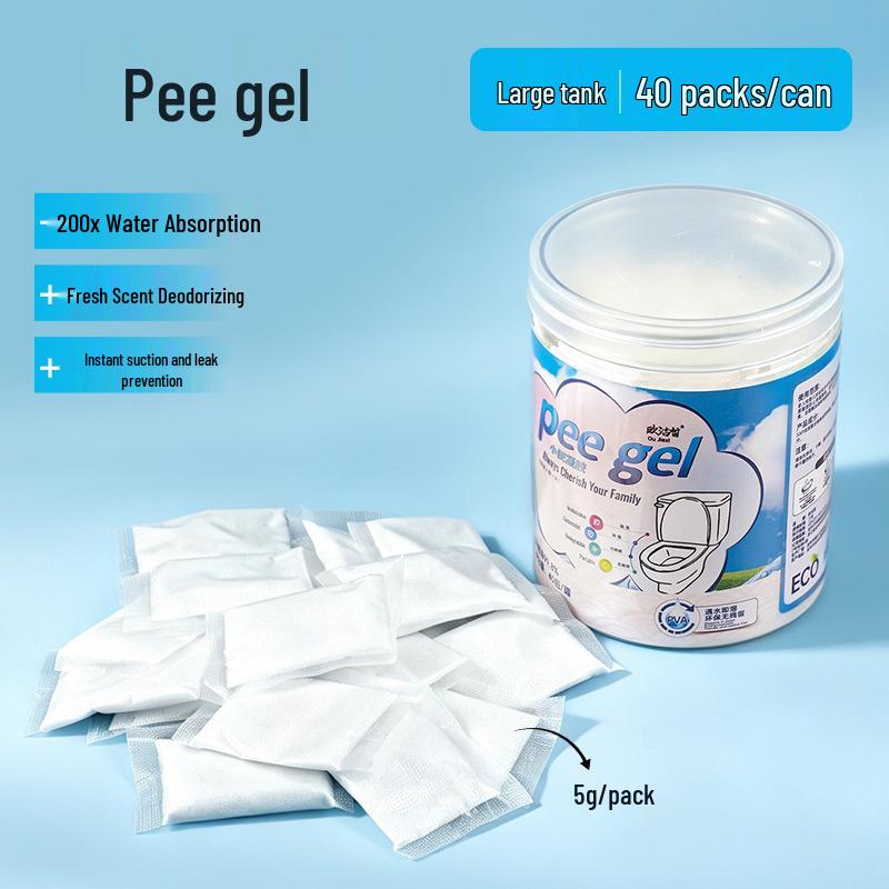 Portable Urinal Solidifier - Anti-Odor Deodorant, No-Bag-Open Quick Solidifier for Outdoor Camping.