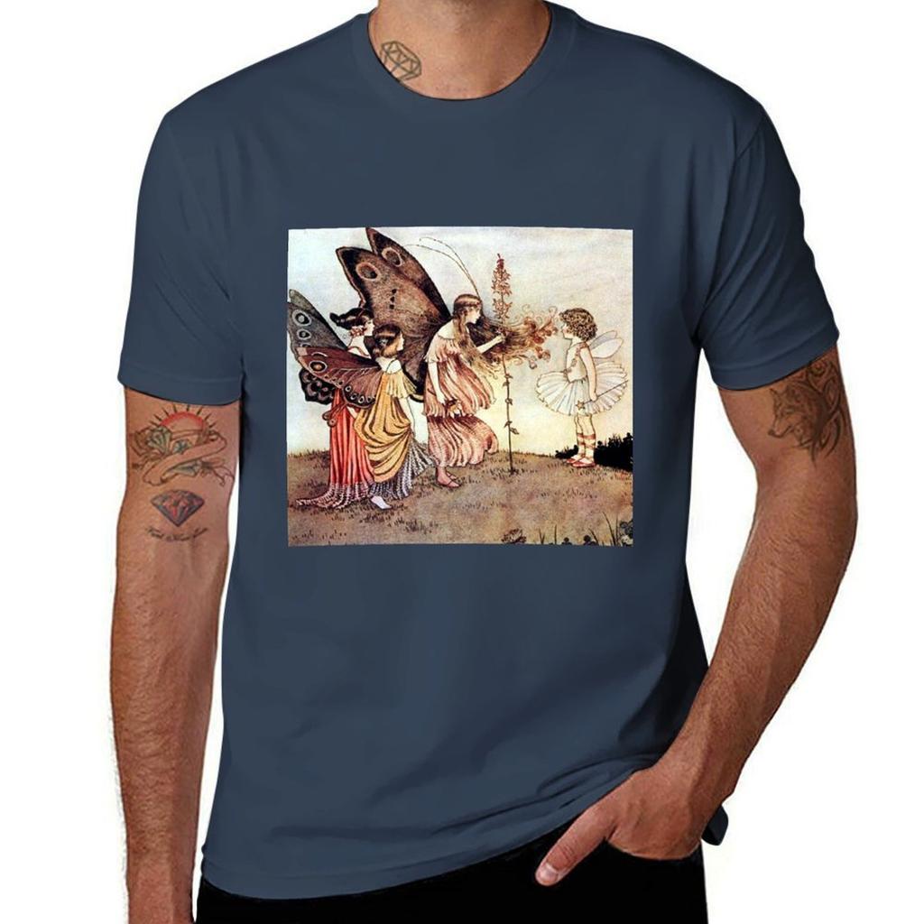 The Fairy Queen Asks for Help Ida Rentoul Outhwaite TShirt Unisex t shirt designer t shirt Unisex casual TShirt
