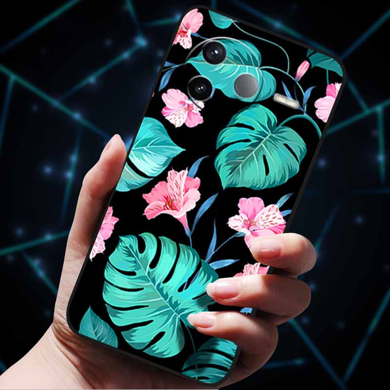 For Xiaomi POCO F7 Ultra Case Xiaomi POCO F7 Pro 3D Flowers Emboss Soft Silicone Phone Cases for POCOF7 Pro Back Cover Coque Bag