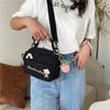 Инс модная универсальная маленькая сумка женская сумка 2025 новая холщовая сумка через плечо маленькая свежая и милая девичья сумка-мессенджер
