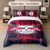 Custom Bedding Set RB Leipzig FC Pattern, Print Name Text 1 Duvet Cover plus 2 Pillowcases Home Textile