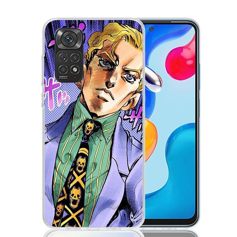 Чехол для телефона JoJo Кира Йошикаге Killer Queen для Xiaomi Redmi Note 15 14 13 12S 12 Pro Plus 11S 11E 11 11T 10S 10 Искусство Мягкий Узор
