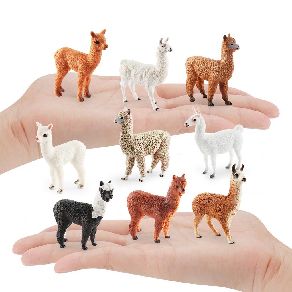 Simulation Animal Alpaca Model *** Camel Mini Desktop Decoration Static Ornament Toy