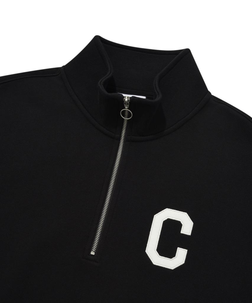 COVERNAT C Logo Half Zip Sweatshirt Black