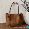 2025 новая нишевая ретро большая вместимость повседневная осенне-зимняя модная простая новая сумка тоут сумка для поездок под мышкой