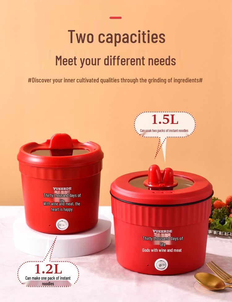 Compact Electric Mini Ramen Cooker - Multifunctional Instant Noodle Pot