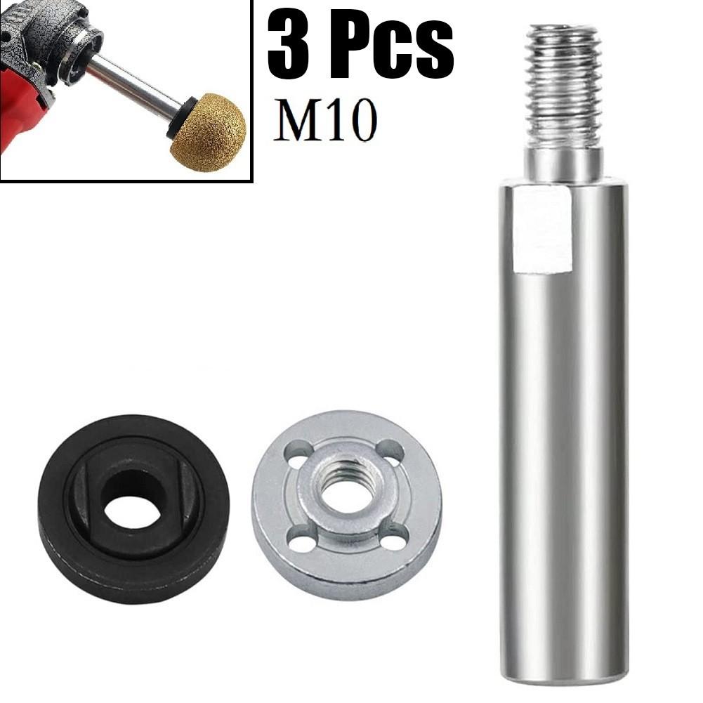 80mm Angle Grinder Extension Connecting Rod M10 Thread Adapter Shaft with Nuts