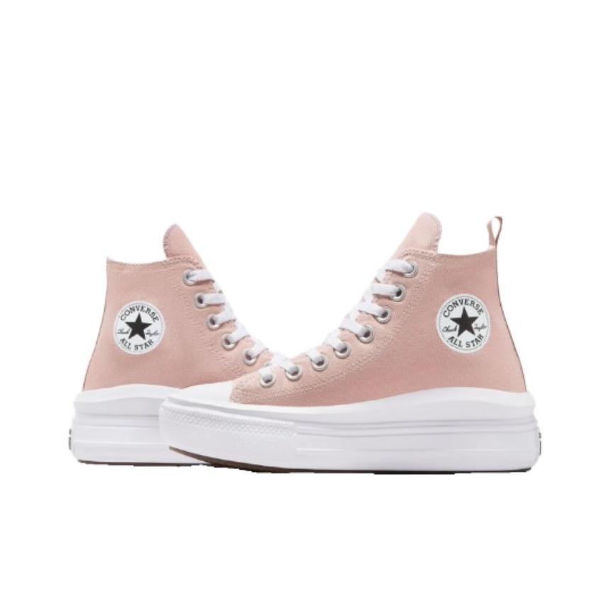 Converse Chuck Taylor All Star Move Platform High GS Static Pink Kids Sneakers White Black A08745C