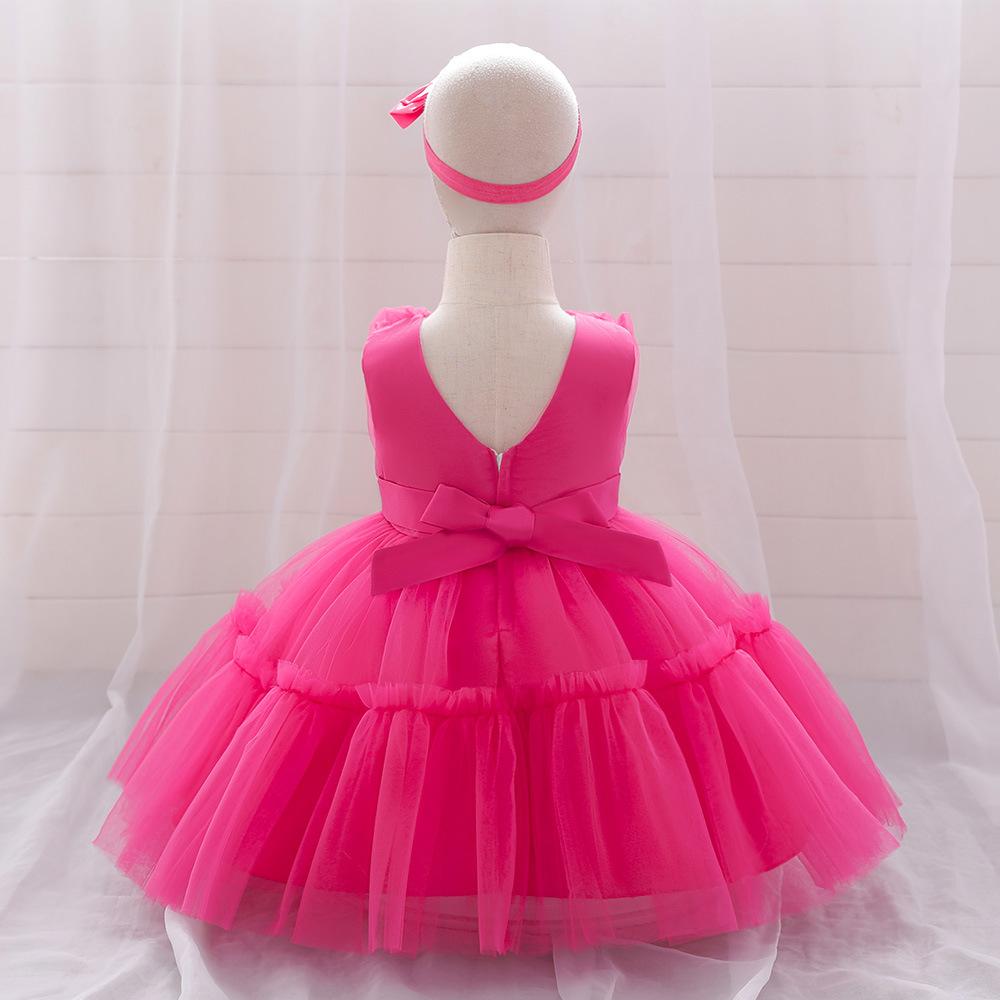 0-3 года Рождественское платье для новорожденной девочки, крестильное свадебное платье, одежда для вечеринки в честь первого дня рождения, крестильное платье для девочки, одежда L2066