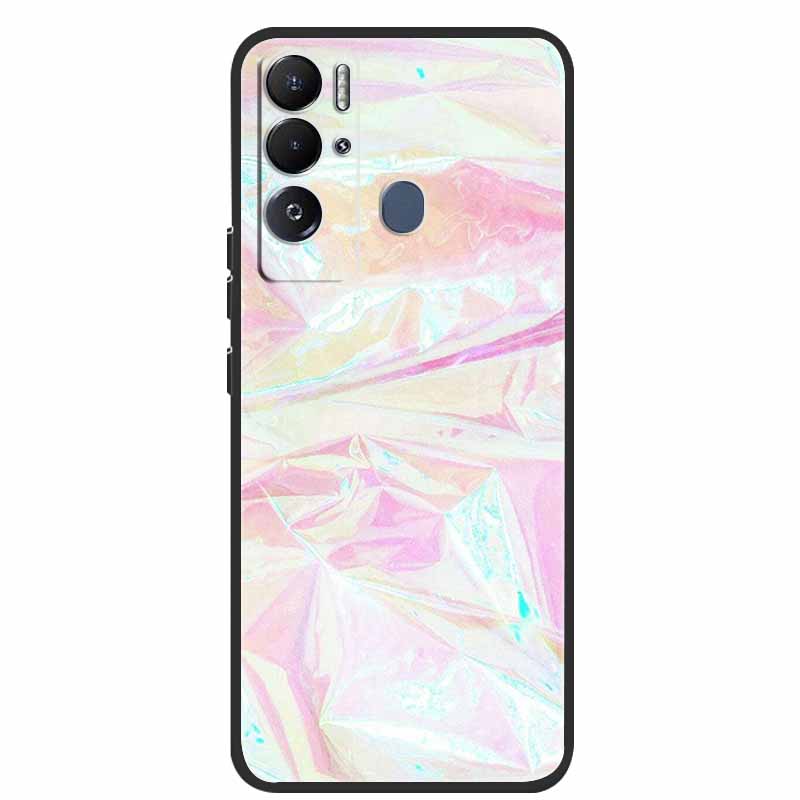 For Tecno Pova Neo Case Marble Soft Silicone Back Cover Phone Case for Tecno Pova Neo Bumper Coque LE6 Shockproof PovaNeo Funda