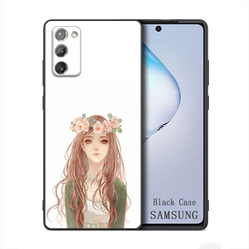 Kawaii аниме милая красивая девушка Samsung Galaxy A91 A73 A72 A71 A53 A52 A7 M62 M22 M30s M31s M33 M52 F23 F41 F42 5G чехол для телефона