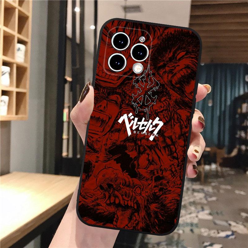 Чехол для телефона Berserk Guts Для iphone 17 Pro Max Air 16 15 14 13 Pro Max 15 16 Pro 15Plus