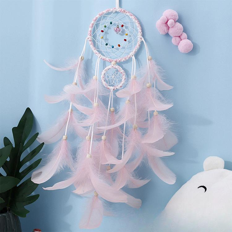 Серия Dreamcatcher Маленькие колокольчики в виде ловца снов Украшение в виде воздушного шара Подвесное настенное украшение для комнаты Украшение