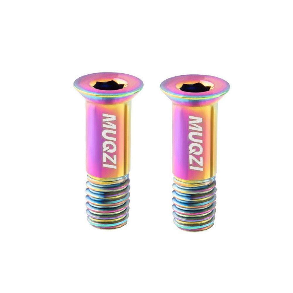 2PCS Titanium Zinc Zinc Alloy Rear Derailleur Jockey Wheel Screws Bicycle Rear Guide Wheel Screw  MTB