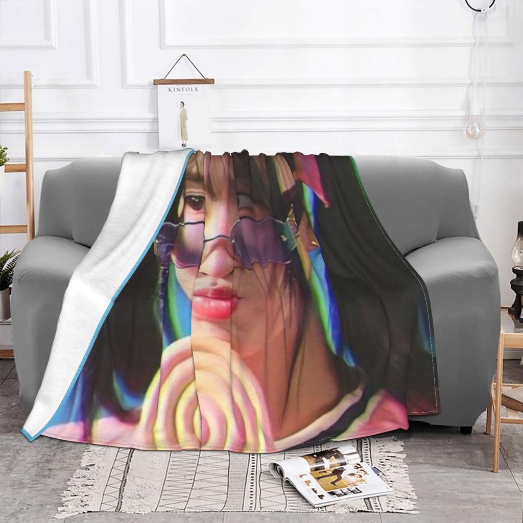 Momo Fashion Мягкое теплое фланелевое одеяло Momo Kpop Momo Эстетика K-pop женская группа Джихё Цзыюй Дахён Мина Сана Чонён