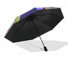1pc Butterfly Flowers Mandala Artwork Umbrella with Plastic Handle,Vibrant Cartoon Pattern,Multi-functional UmbrellaPT059