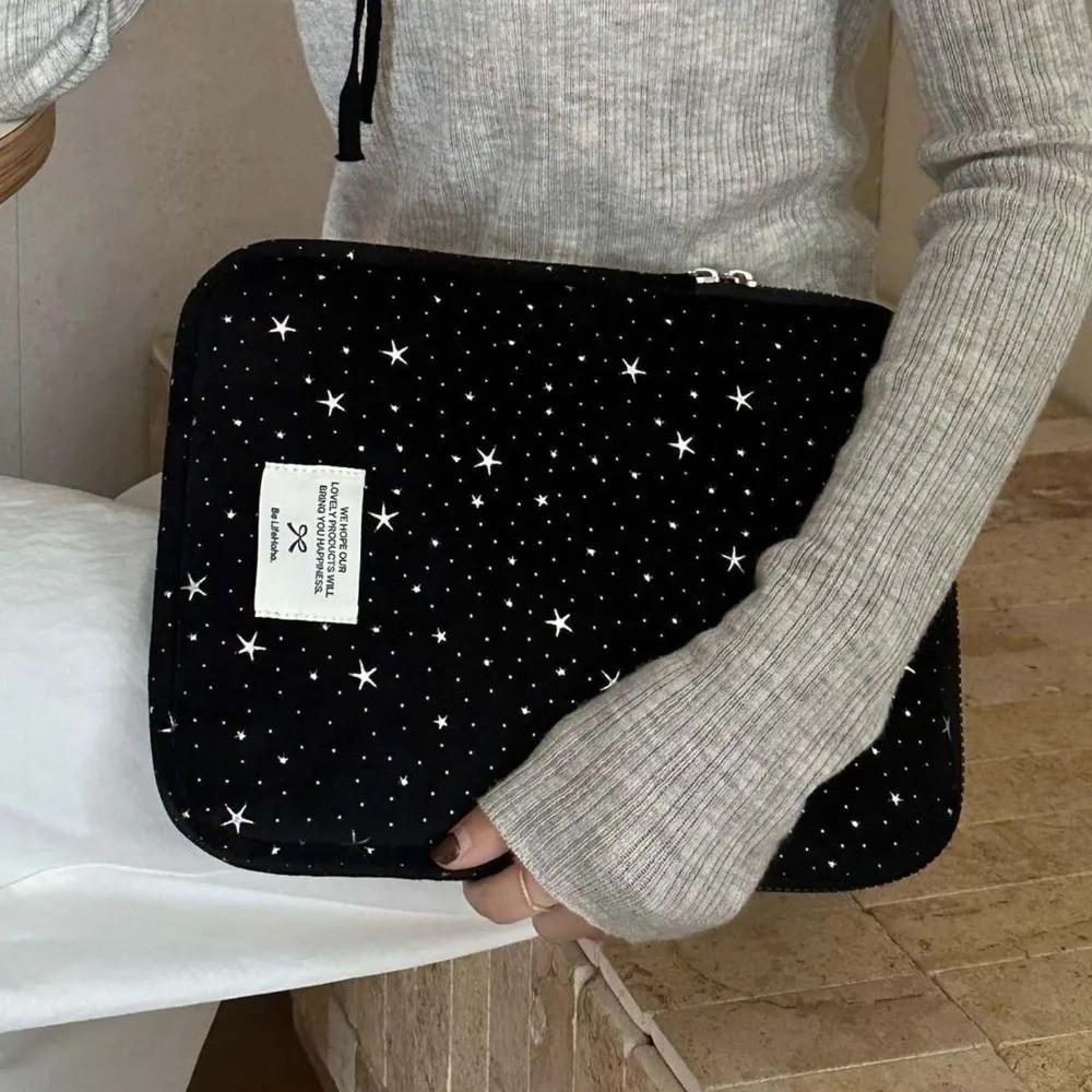 Portable Tablet Pouch Starry Sky Design Laptop Case Korean Style Computer Bag