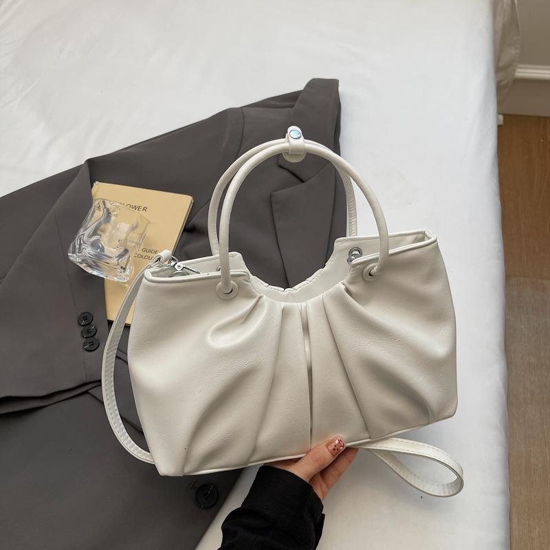 Темпераментная сумка-облако женская осенняя новая повседневная нишевая плиссированная сумка на плечо с драпировкой и ремешком через плечо