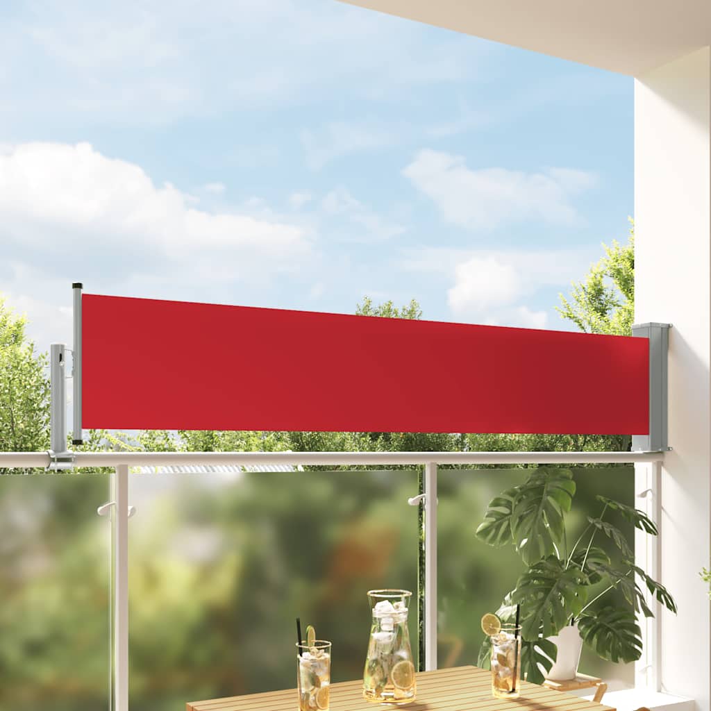 Retractable Side Awning 60*300 cm Red