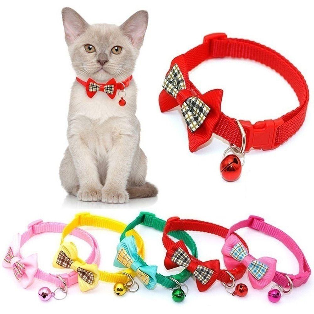 Small Dogs Cats Safety Buckle Bow Tie Pet Decorative Dog Necklace Pet Supplies Dog Leash Pet Collar