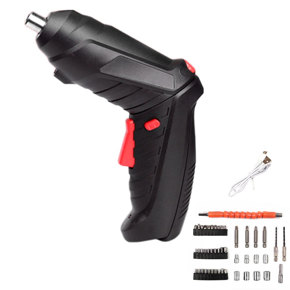 Набор электрических отверток 4 В, мощная ударная отвертка, дрель, 250 об/мин, отвертка с литиевой батареей, 1800 мАч, перезаряжаемая