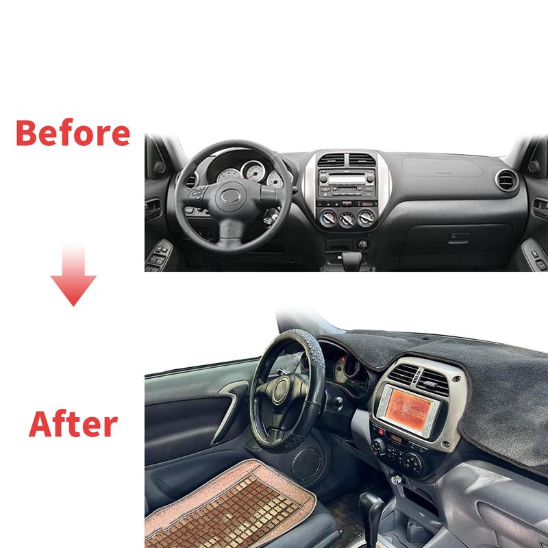 Подходит для Toyota RAV4 XA20 2000 2001 2002-2005 Коврик на панель автомобиля Накладка на приборную панель Защитный коврик Аксессуары DashMat Козырек от солнца