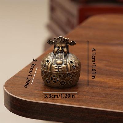 Мини Металлический Бог Богатства Благовония, Домашняя Комнатная Благовонная Башня, Подставка для Благовоний, Ретро Благовония, Подарочная Подставка