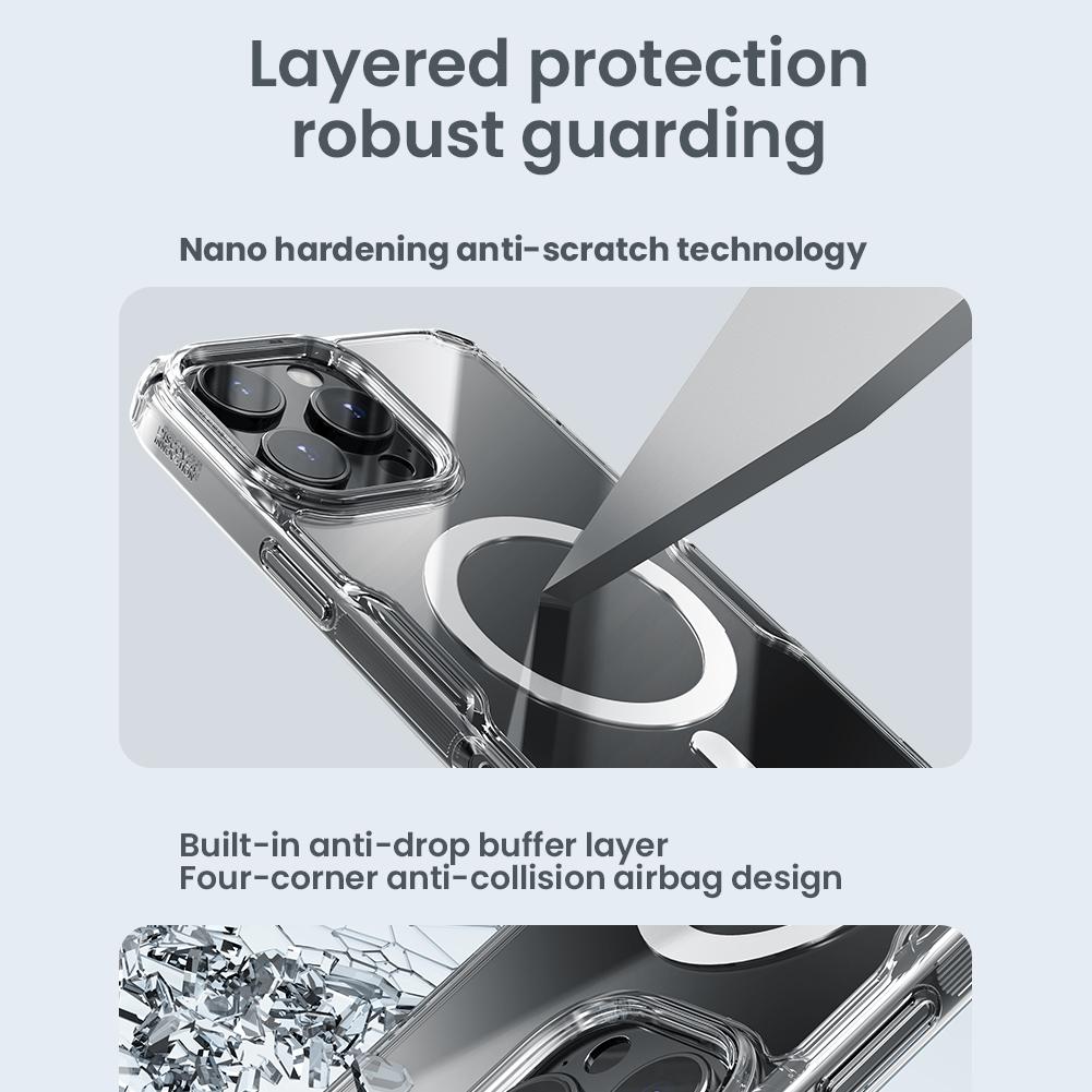 NILLKIN Для iPhone 16 Pro Max чехол для телефона Nature TPU Pro Magnetic Back Cover Slim Silicone Case