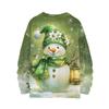 Women's Casual Long Sleeve Woolen Christmas Sweatshirt Fall  Vacation Long Sleeve Pullover