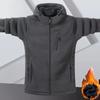 Утепленная мужская куртка Polar Fleece Plus Velvet с капюшоном для осени и зимы, модная теплая трендовая модная куртка для папы