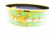 Authentic HERMES Enamel Bangle Bracelet Green Multicolor Emaiyu GM #6652 Refurbished