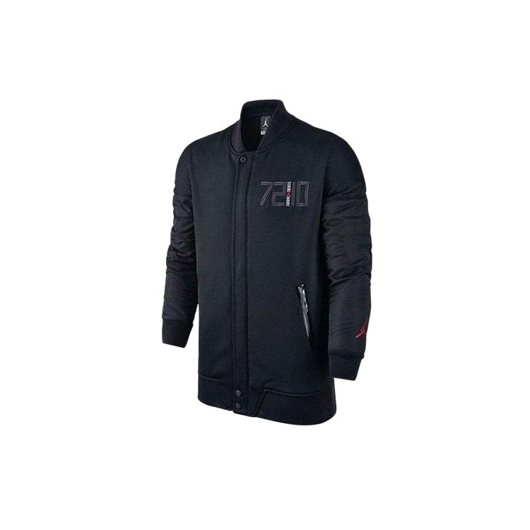 Jordan Повседневная спортивная куртка с цифровым узором Мужская верхняя одежда Черный 777500-010