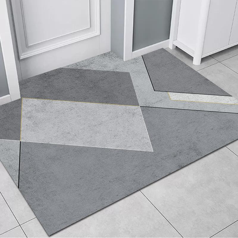 Light Luxury Door Floor Mat Crystal Velvet Carpet NonSlip And DirtResistant Foot Mat Absorbent Floor Mat Entrance Door Mat