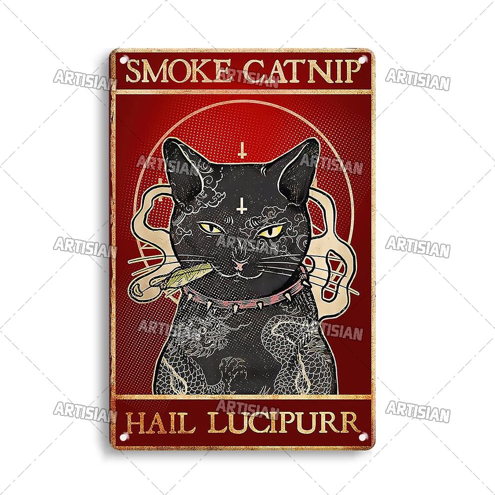 Артизан Кот Ретро Металлический Знак Забавный Питомец Винтажный Знак Декоративная Жестяная Табличка Гараж Бар Паб Клуб Кухня Дом Человек Пещера Настенный Декор