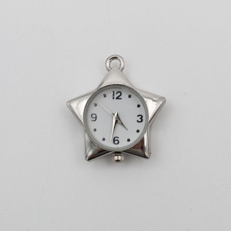 Star Pocket Watch Clock Keychain Zinc Alloy Trinkets Bag Charms Original Design Creative Pendant