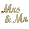 Табличка Mr Mrs Свадебные украшения для стола Украшение в виде английских букв Реквизит для фестиваля, юбилея, вечеринки Золото