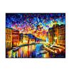 Abstract City Landscape Oil Painting Eiffel Tower Wall Art Canvas Prints Pop Paintings Decorative Pictures for Living Room Decor No Frame