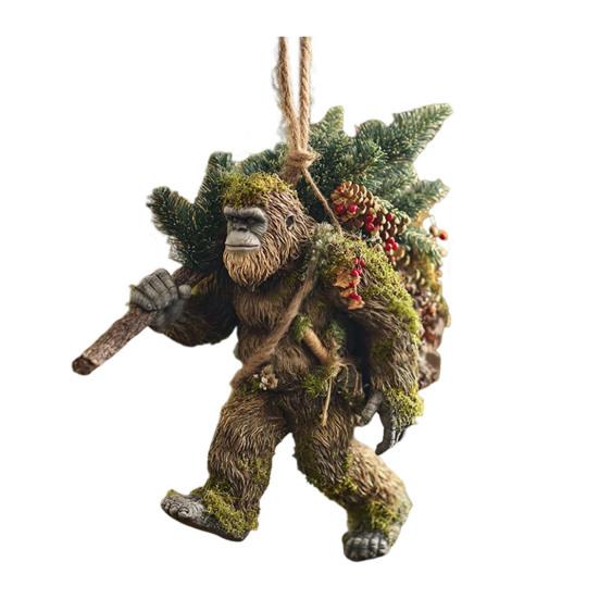 1/5Pcs Acrylic Sasquatch Hanging Decoration Home Office Christmas Tree Hanging 2D Flat Savage Wild