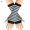 Women Long Fingerless Gloves Knitted Mitten Hand Warmers Winter Warm Wool Knitting Half Finger Gloves Unisex Arm Sleeve