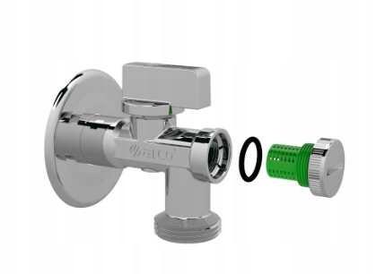 Zawór kątowy kulowy 3/4'' z filtrem do baterii pralki wc Arco 02408MAC