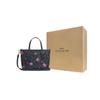 Coach City 15 Zipper Closure Logo Canvas Tote Bag Shopping Shoulder Crossbody Handbag Mini Women Tote Denim-Blue Mixed-Colors CY737-IMDEI