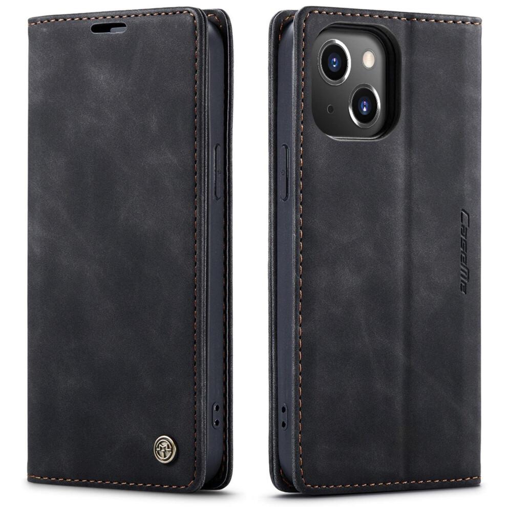 Wallet Case For iPhone 14 Pro Leather Flip Magnetic TPU Shell Case