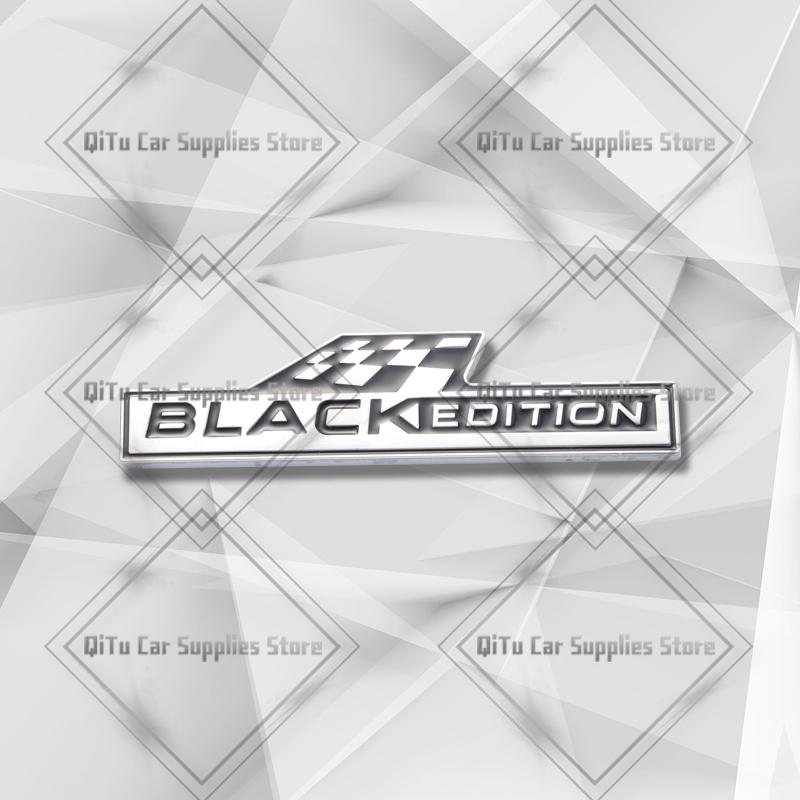 Zinc Alloy Black Edition Badge Car Body Trunk Emblem 3D Grille Sticker For Skoda Kia MFTS6 Hyundai Dacia Volvo Opel Ford Subaru Jeep